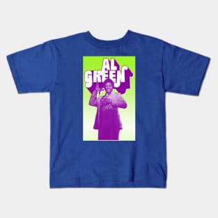 Al Green Riso Style Graphic Kids T-Shirt